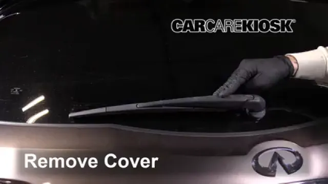 2005 Infiniti FX35 3.5L V6 Escobillas de limpiaparabrisas trasero Cambiar escobillas de limpiaparabrisas